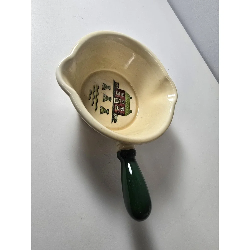 Metlox Poppytrail HOMESTEAD PROVINCIAL Gravy Bowl Boat Handled‎ 2 Spout